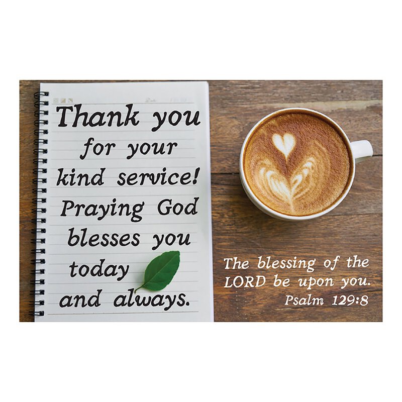 Thank You for Your Kind Service Card